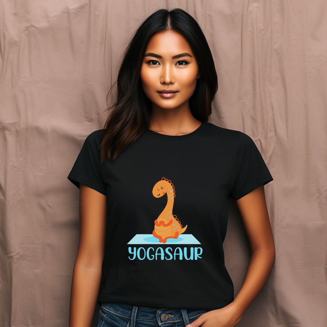 Yogasaur Dinosaur T-shirt