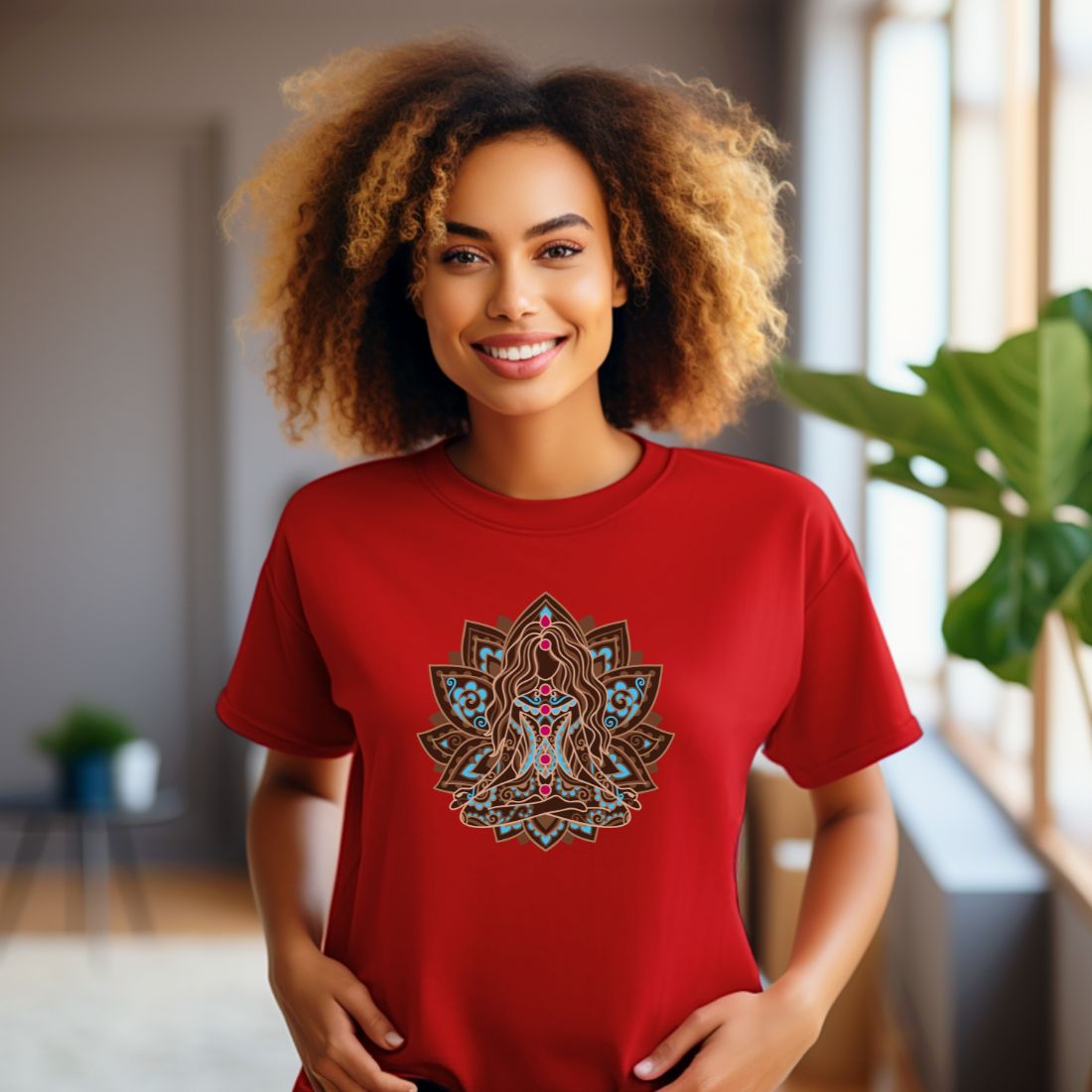 Meditating Women Yoga T-Shirt