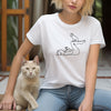 Women yoga with Dog T-Shirt