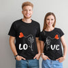 LOVE T-Shirt for Couple - Black