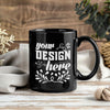 Custom 11 oz Black Ceramic Coffee Mug 360 ml