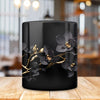 3D Black and Gold Orchids Mug