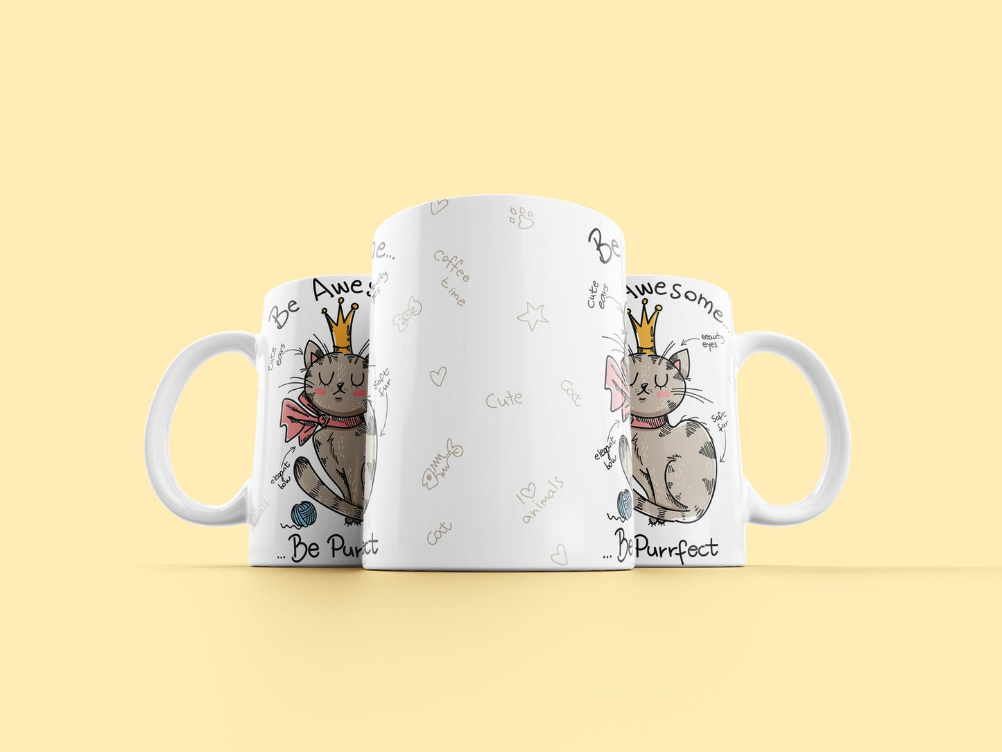 Funny cat be awesome Mug