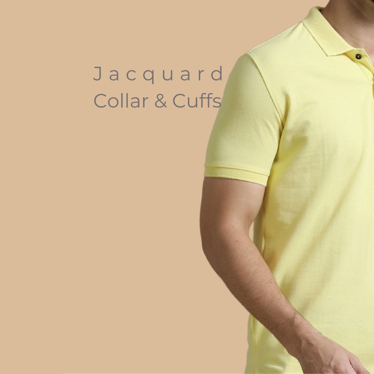 Sustainable Jacquard Polo T-Shirt | Premium Eco Cotton - Image 4