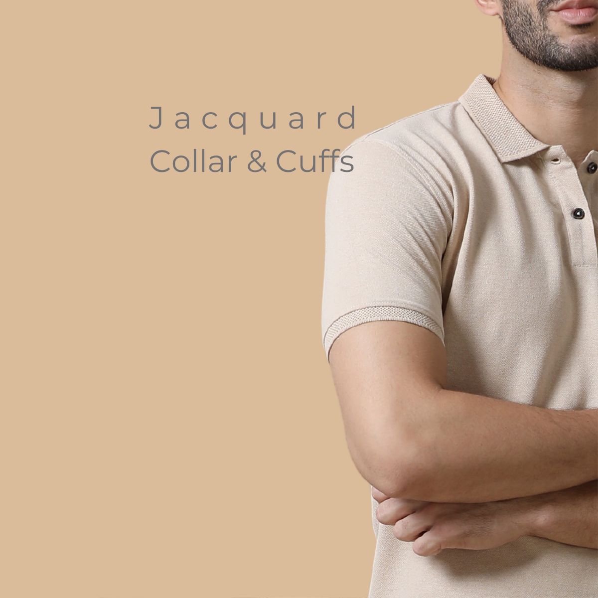 Sustainable Jacquard Polo T-Shirt | Premium Eco Cotton - Image 7