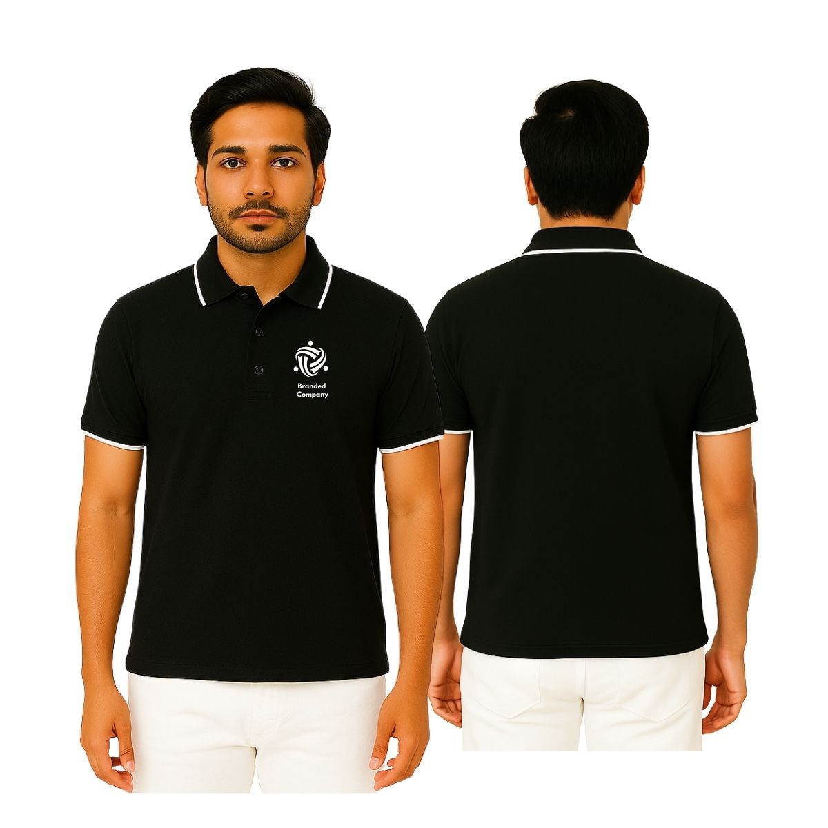 Alfa Premium Polo T-Shirt 200 GSM – Custom Logo Print - Image 2